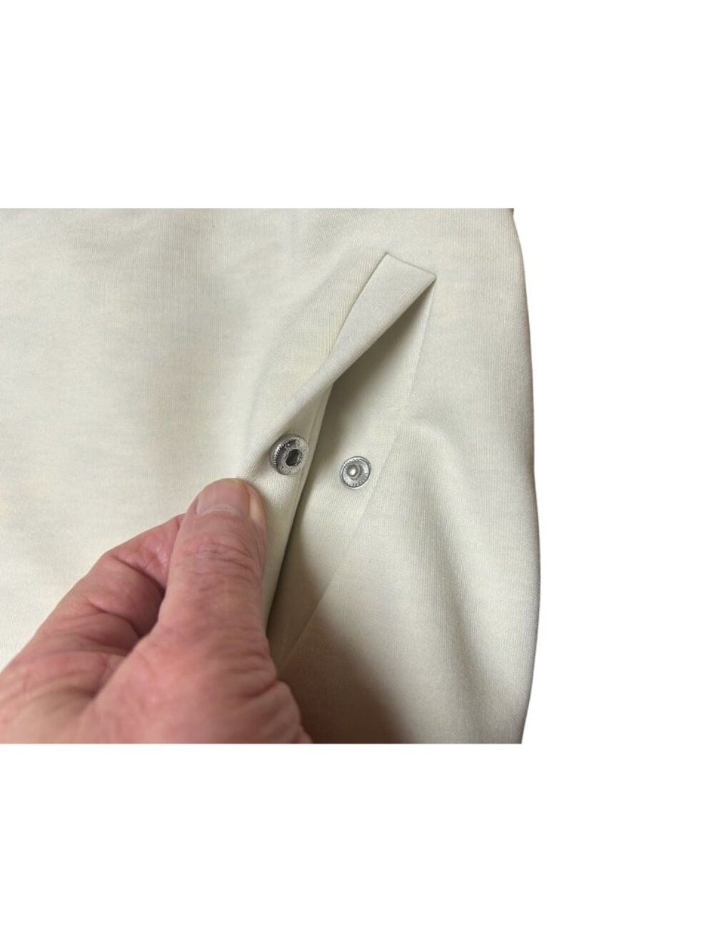 Express Ivory Bomber Jacket Size XXS Full-Zip Long Sleeve Medium-Lightweight Wom - Picture 3 of 7